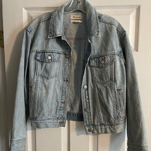 Madewell boxy crop denim jacket